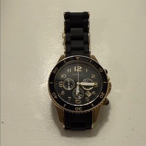 Marc By Marc Jacobs Black and Gold Watch